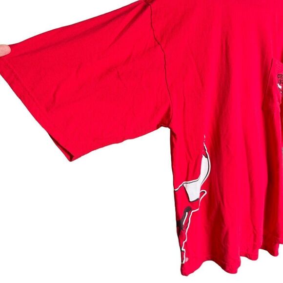Vtg 90s Sports Fan Chicago Bulls Double Sided Pocket T Shirt Sz XL - Picture 3 of 8